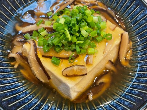 出汁かおる⭐椎茸の和風あんかけ豆腐